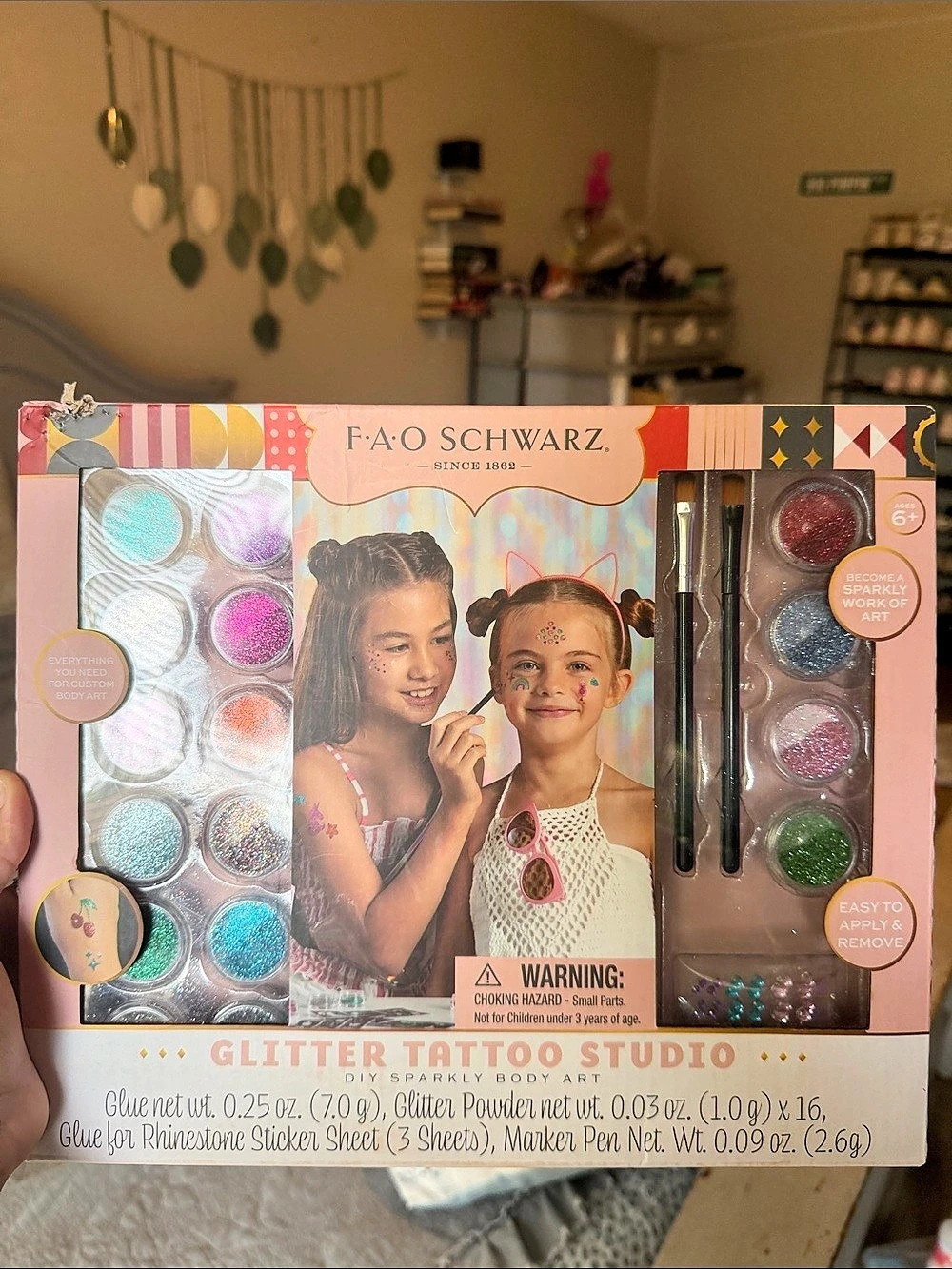 FAO Schwarz Glitter Tattoo Studio Multicolor NWT